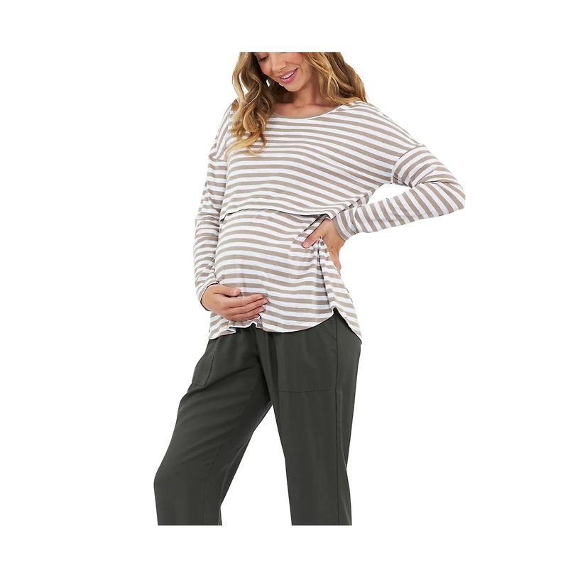 Ripe Maternity Maternity Lionel Long Sleeve Nursing Tee