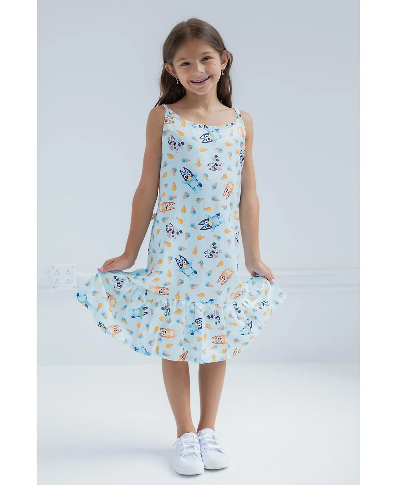 Bluey Little Girls Cami Matching Family Dress