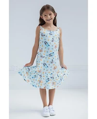 Bluey Little Girls Cami Matching Family Dress