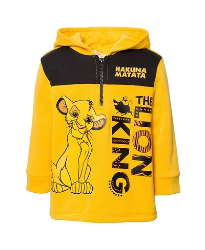 Disney Toddler Boys Fleece Half Zip Hoodie to (12 Months - 18-20)