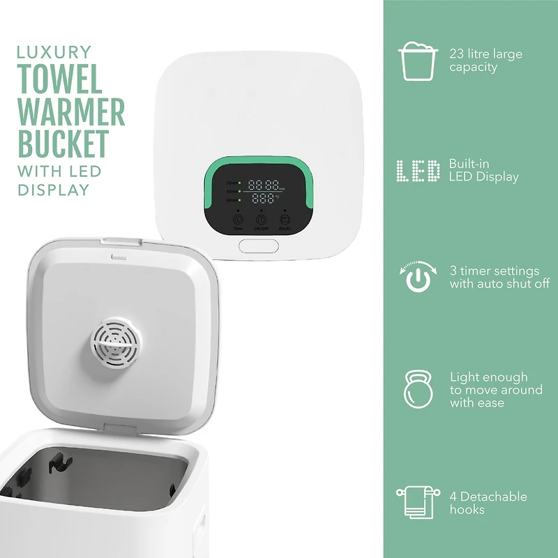 Luxury Towel Warmer Bucket with Led Display