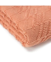 Chanasya Premium Rust Brown Throw Blanket With Tassels
