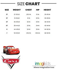 Cars Toddler Boys Pixar Lightning McQueen Zip Up Winter Coat Puffer Jacket