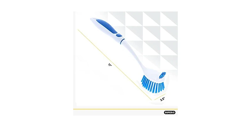 Superio Vegetable Brush, Dish All Purpose Cleaning Brush with Long Handle