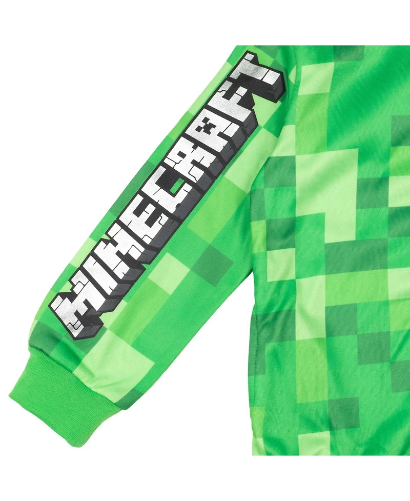 Minecraft Little Boys Fleece Zip Up Hoodie to (4 - 18-20)