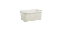 Superio 40 L Laundry Basket, Knit Design, Cream