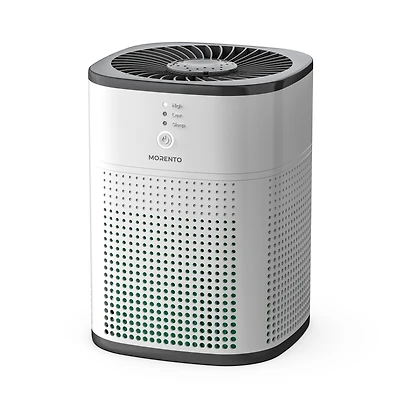 Morento Air Purifiers for Bedroom, Room Purifier Hepa Filter Smoke, Allergies, Pet Dander, Small with Sleep Mode, Black and White
