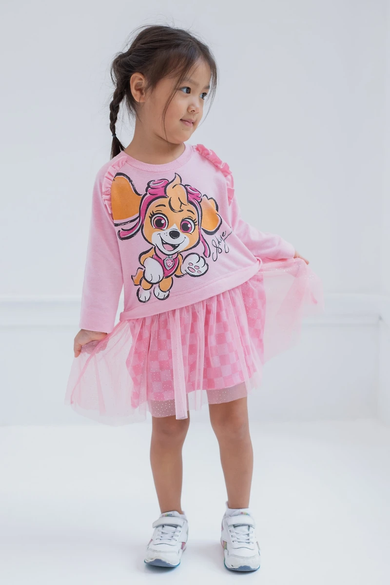 Paw Patrol Toddler Girls Skye French Terry Dress to
