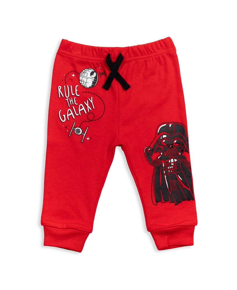 Star Wars Baby Boys Darth Vader Stormtrooper C-3PO Chewbacca R2-D2 Yoda 2 Pack Jogger Pants Newborn to