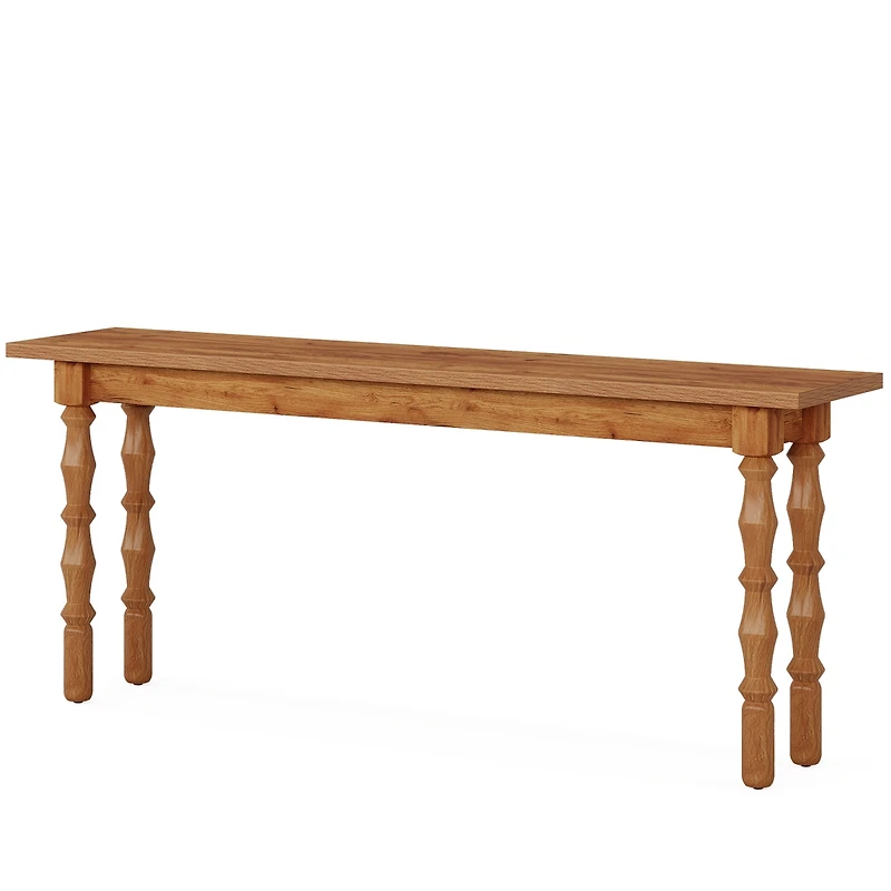 Tribesigns 70.9-Inch Extra Long Console Table for Entryway, Narrow Sofa Table Behind Couch with Solid Wood Legs, Entry Accent Table