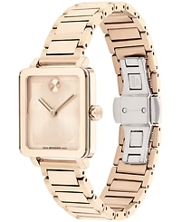 Movado Women's Bold Evolution 2.0 Swiss Quartz Ionic Plated Rose Gold Steel Watch 26mm