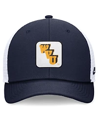 Nike Men's Navy/White West Virginia Mountaineers Legacy Rise Mascot Trucker Adjustable