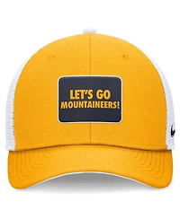 Nike Men's Gold/White West Virginia Mountaineers Local Rise Trucker Adjustable Hat