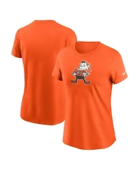 Nike Women's Orange Cleveland Browns Primary Logo T-Shirt