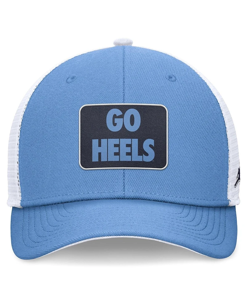 Jordan Men's Carolina Blue/White North Carolina Tar Heels Local Rise Trucker Adjustable Hat