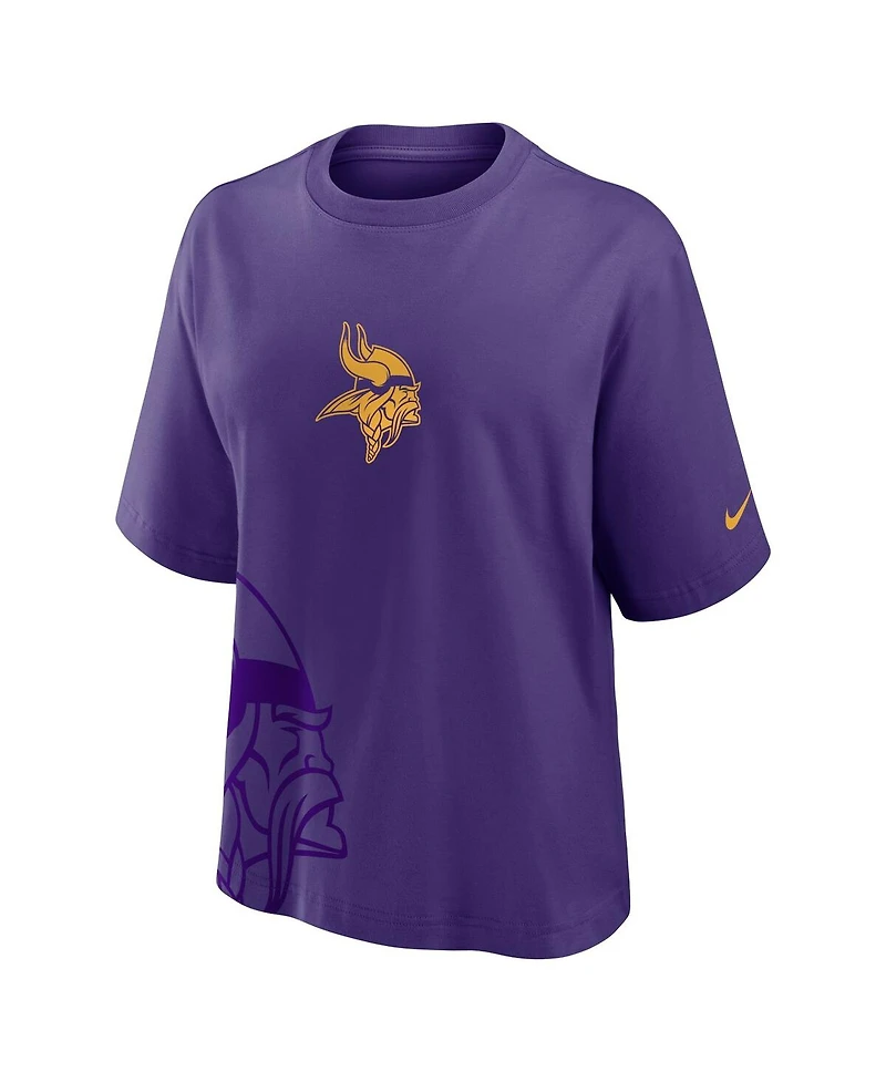 Nike Women's Purple Minnesota Vikings Boxy T-Shirt