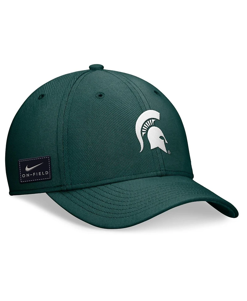 Nike Men's Green Michigan State Spartans 2024 On-Field Swoosh Flex Hat
