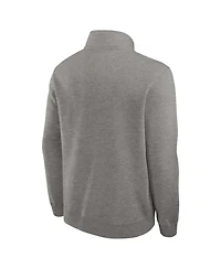 Jordan Men's Heather Gray Oklahoma Sooners Primetime Club Half-Zip Sweatshirt
