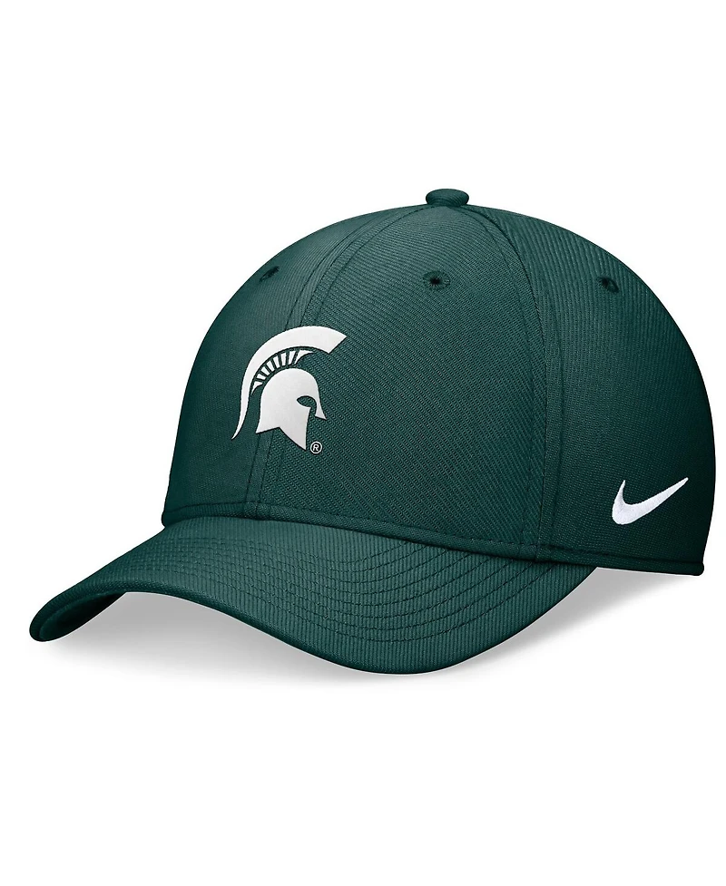 Nike Men's Green Michigan State Spartans 2024 On-Field Swoosh Flex Hat