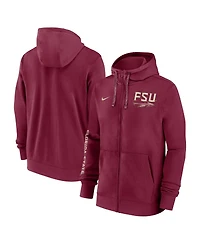 Nike Men's Garnet Florida State Seminoles 2024 Sideline Full-Zip Hoodie