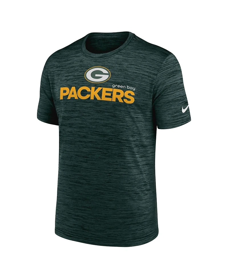 Nike Men's Green Green Bay Packers Blitz Velocity Modern Performance T-Shirt