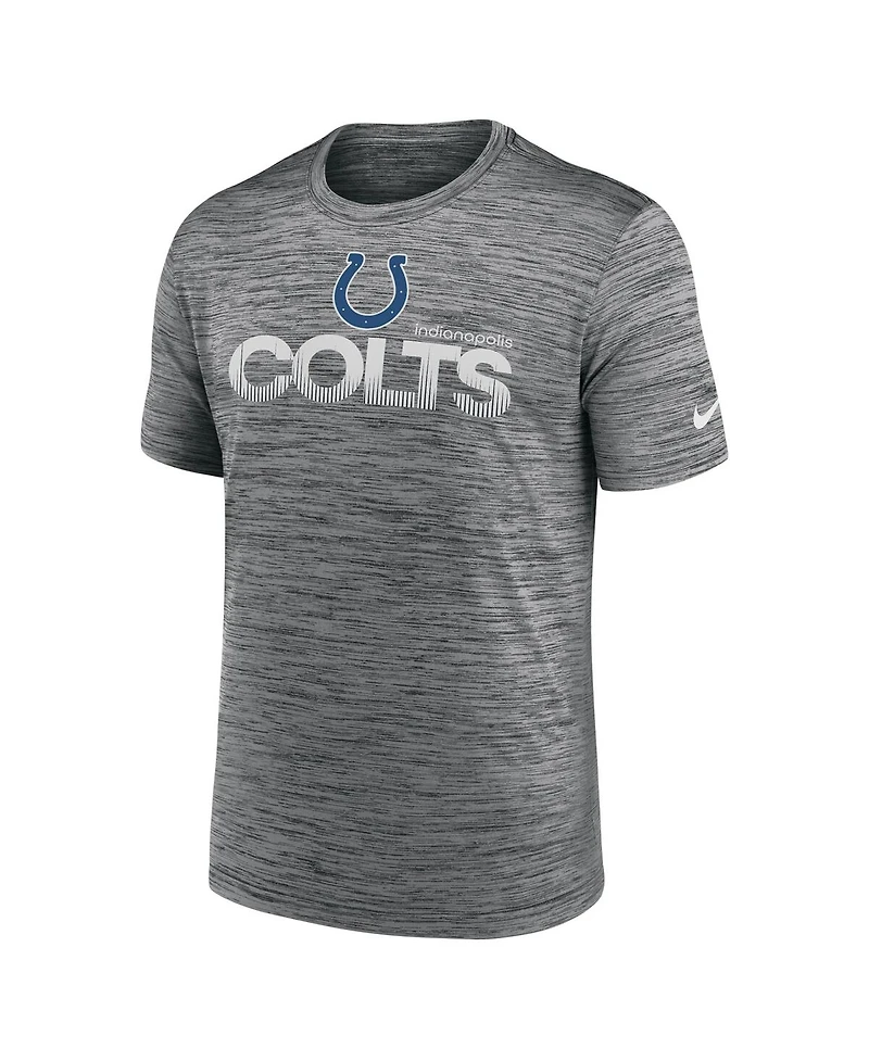 Nike Men's Anthracite Indianapolis Colts Blitz Velocity Modern Performance T-Shirt