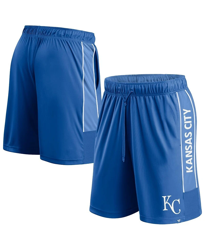 Fanatics Men's Royal Kansas City Royals Win The Match Defender Shorts