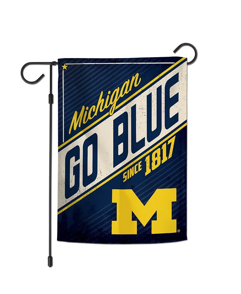 Wincraft Michigan Wolverines 12" x 18" Throwback Logo Double-Sided Garden Flag