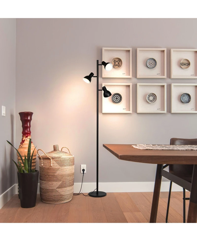 Ethan 65.5" Led Tree Floor Lamp with Adjustable Rotating Heads