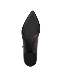 Calvin Klein Women's Leora Block Heel Pointy Toe Dress Pumps
