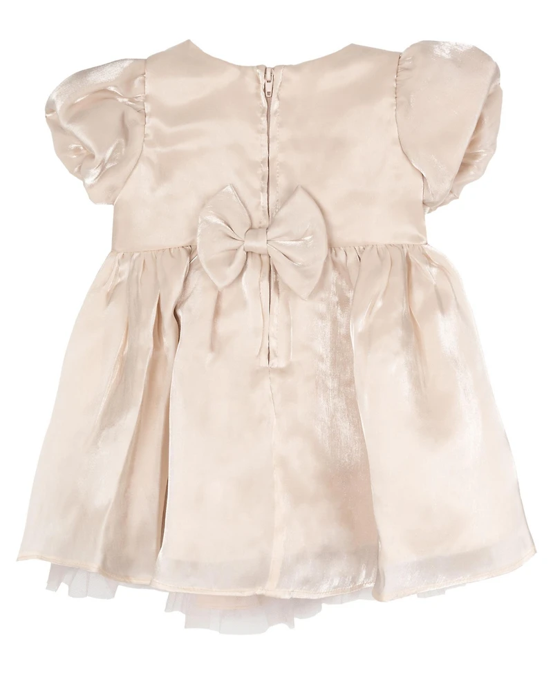 Rare Editions Baby Girls Shimmer Organza Social Dress