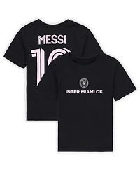 Outerstuff Toddler Lionel Messi Black Inter Miami Cf Name Number T-Shirt