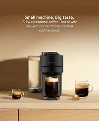 Nespresso Vertuo Pop+ Deluxe Matte Black Coffee Maker & Espresso Machine by De'longhi