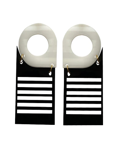 Swanky Designs Set the Bar Drop Earrings