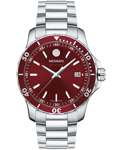 Movado Men's Series 800 Swiss Quartz Stainless Steel Watch 40mm