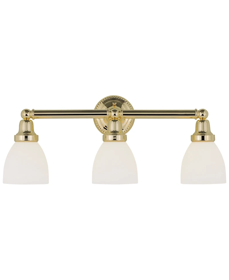 Livex Classic 3 Light Steel Wall Sconce