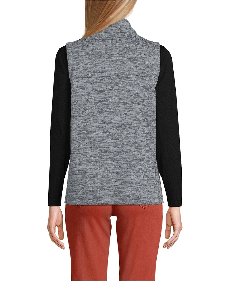 Lands' End Women's Sweater Fleece Vest