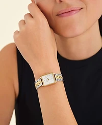 Rosefield Boxy Women's Two Tone Stainless Steel Bracelet Watch 28mm