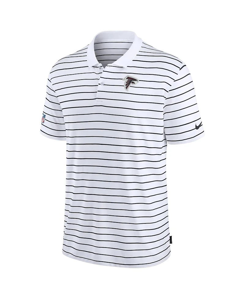 Nike Men's White/Black Atlanta Falcons Sideline Lock Up Victory Performance Polo