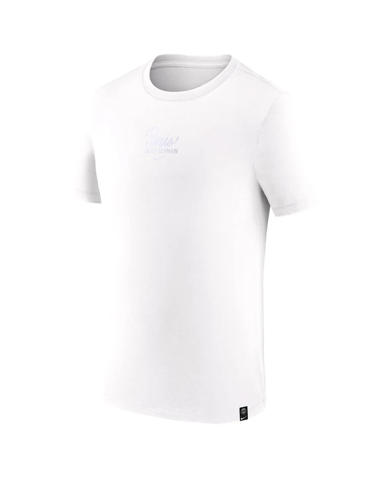 Nike Men's White Paris Saint-Germain Premium Essential T-Shirt