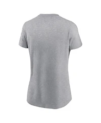 Nike Women's Heather Gray Michigan State Spartans Primetime Evergreen Logo T-Shirt