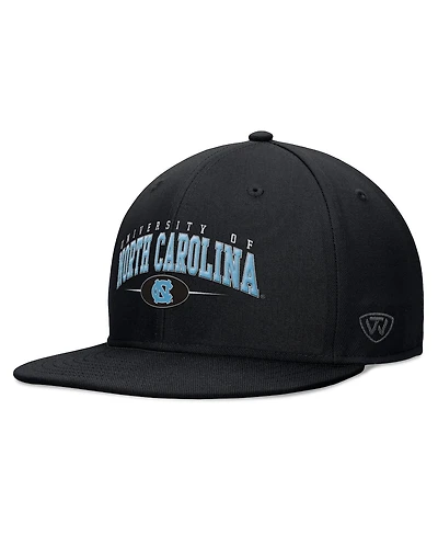 Top of the World Men's Black North Carolina Tar Heels Bullpen Snapback Hat