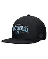 Top of the World Men's Black North Carolina Tar Heels Bullpen Snapback Hat