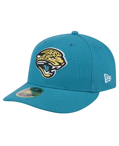 New Era Men's Teal Jacksonville Jaguars Throwback Logo Omaha Low Profile 59FIFTY Fitted Hat