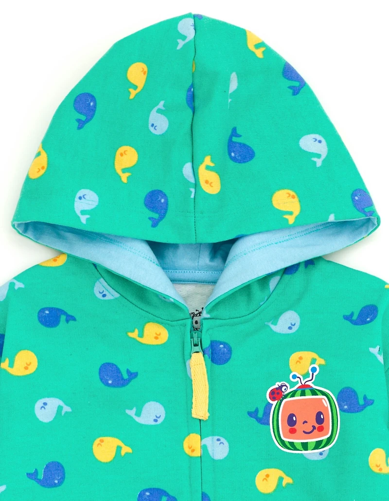 CoComelon Fleece Zip Up Hoodie Toddler| Child Boys