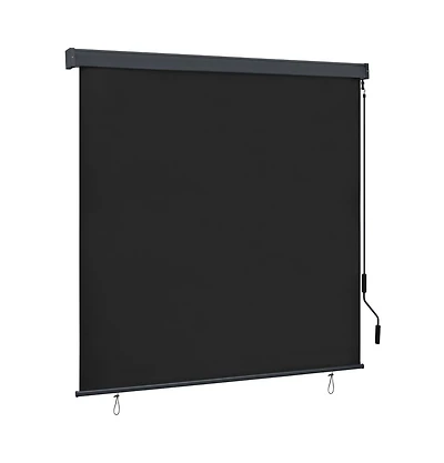 vidaXL Outdoor Roller Blind 63"x98.4" Anthracite