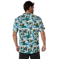 Mio Marino Mens Casual Button-Down Hawaiian Short Sleeve Shirt