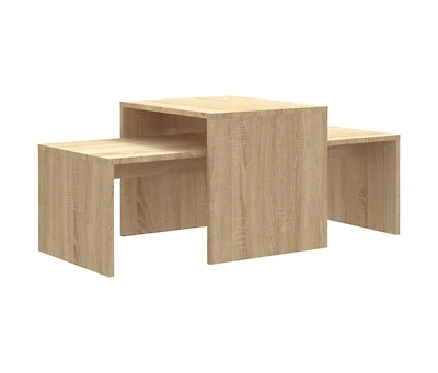 Coffee Table Set Sonoma Oak 39.4"x18.9"x15.7" Engineered Wood