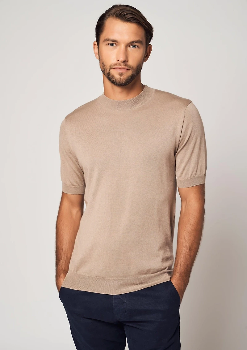 Bellemere New York Men's Bellemere Essential Cashmere-Silk Slim T-shirt