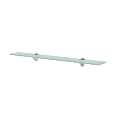 vidaXL Floating Shelf Glass 27.6"x7.9" 0.3"